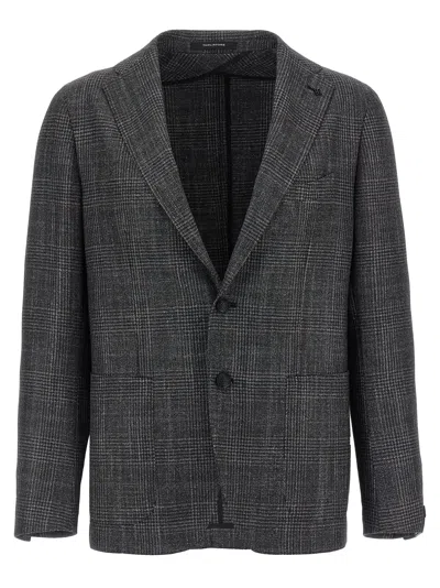 TAGLIATORE CHECK PATTERNED BLAZER