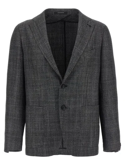 TAGLIATORE CHECK PATTERNED BLAZER