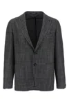 Tagliatore Blazer Check Pattern Front Pockets In Multi