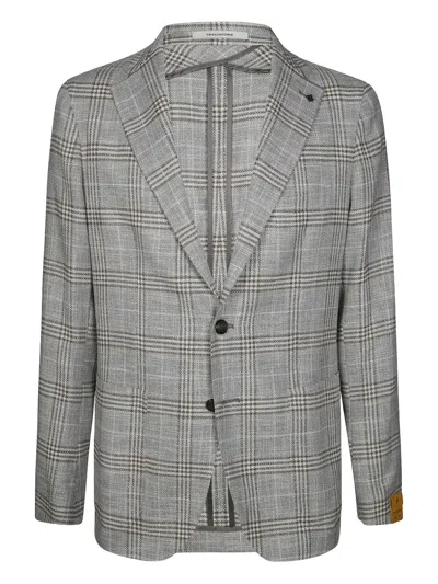 TAGLIATORE CHECK-PRINT BLAZER