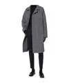 Tagliatore Check-print Coat In Black