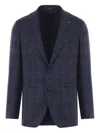 Tagliatore Dark Blue Tailored Jacket In Blue
