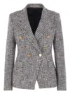 Tagliatore Checked Blazer In Black