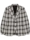 Tagliatore Checked Blazer In Brown