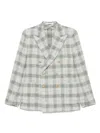 Tagliatore Checked Blazer In Green
