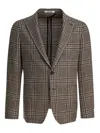 Tagliatore Checked Blazer In Multi