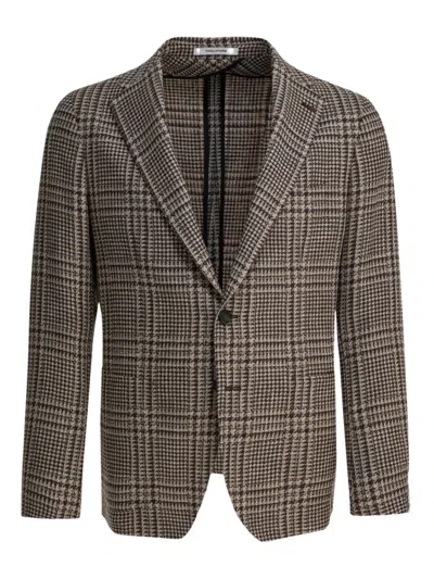 Tagliatore Checked Blazer In Multi