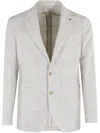 Tagliatore Check-pattern Single-breasted Blazer In Neutrals
