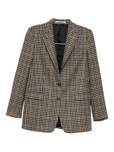 TAGLIATORE CHECKED SINGLE-BREASTED BLAZER