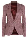 Tagliatore Tailored Jacket With Flap Pockets And Vent In Multi