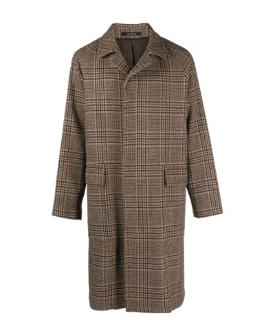 TAGLIATORE CHECKED SINGLE-BREASTED COAT