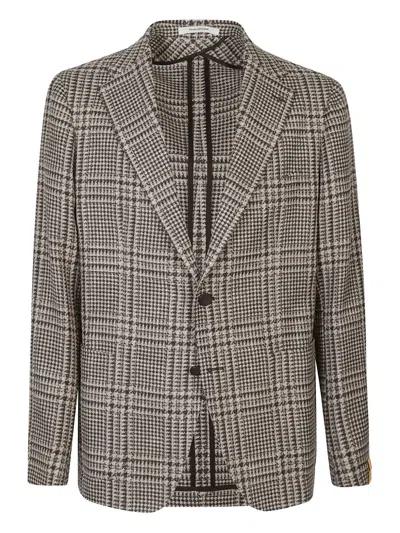 TAGLIATORE CHECKED SINGLE-BREASTED JACKET