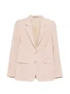Tagliatore Checked Single-breasted Blazer In Neutral