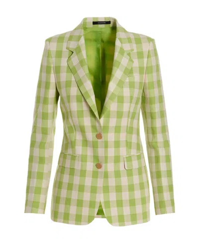 TAGLIATORE CHECKERED SUIT JACKET