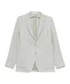 Tagliatore Check-pattern Blazer In Gray
