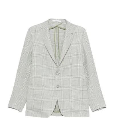 TAGLIATORE CHECK-PATTERN BLAZER