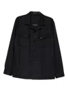 Tagliatore Chest-pocket Button Shirt In Black