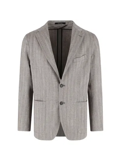 Tagliatore Chest-pocket Single-breasted Blazer In Multi