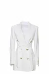 Tagliatore Cindy Blazer In White Viscose In White