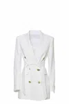 Tagliatore Cindy Blazer In White Viscose In White