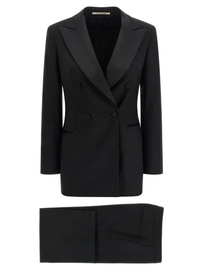 Tagliatore Clarita Tuxedo Dress In Black