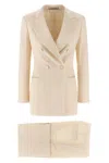 Tagliatore Clarita Double-breasted Suit In Neutral