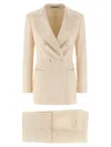 Tagliatore Clarita Tuxedo Dress In White
