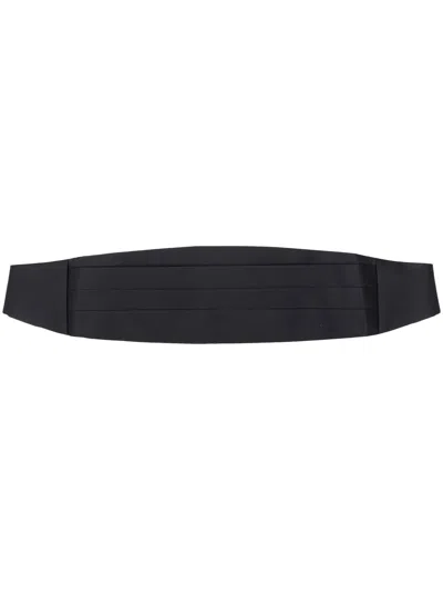 Tagliatore Clasp Fastening Cummerbund In Black