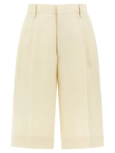 Tagliatore Linen Bermuda Shorts Bermuda And Short Beige