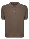Tagliatore Classic Brown Polo T-shirt In Brown