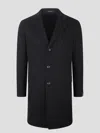 Tagliatore Classic Coat In Black
