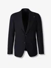 Tagliatore Button Classic Cut Blazer In Black