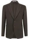 Tagliatore Tailored Jacket With Front Pockets In Brown