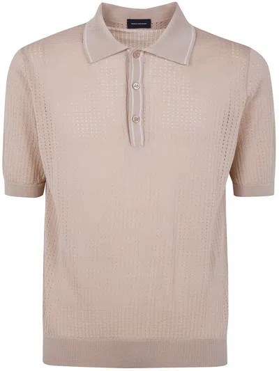 Tagliatore Classic Polo Shirt In Brown