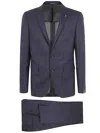 Tagliatore Blue Virgin Wool Suit In Blue