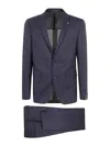 Tagliatore Blue Virgin Wool Suit In Blue