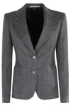 Tagliatore Classic Single-breasted Tailored Jacket In Gray