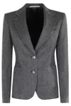 Tagliatore Classic Single-breasted Tailored Jacket In Gray