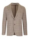 Tagliatore Classic Two-button Montecarlo Blazer In Neutral