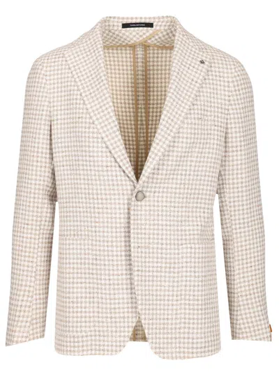 Tagliatore Classic Two-button Montecarlo Blazer In Beige