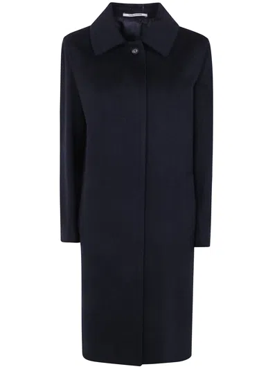 Tagliatore Coat Anthracite "jane" In Blue