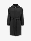 Tagliatore Salomon Unlined Vigin Wool Coat In Black