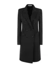 Tagliatore Double-breasted Cashmere Coat In Black