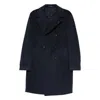 Tagliatore Double-breasted Coat In Blue