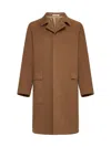Tagliatore Loyd Wool And Cashmere Coat In Camel
