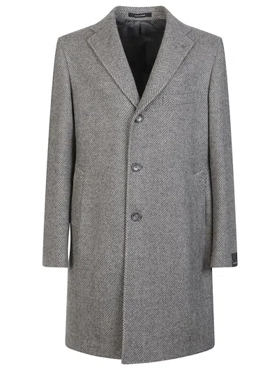 Tagliatore Single-breasted Coat In Gray