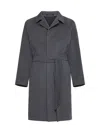 Tagliatore Curt Coat In Grigio/silver