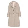 Tagliatore Herringbone Coat In Neutral