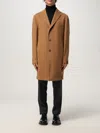 Tagliatore Cashmere Coat Featuring Notched Lapel In Brown