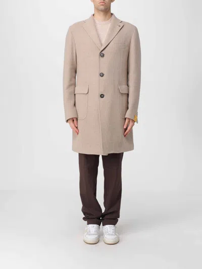 Tagliatore Coat  Men Color Beige In Neutral